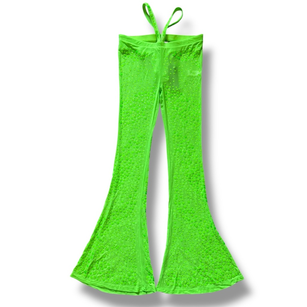 Dolls Kill Bright Green Flare Pants